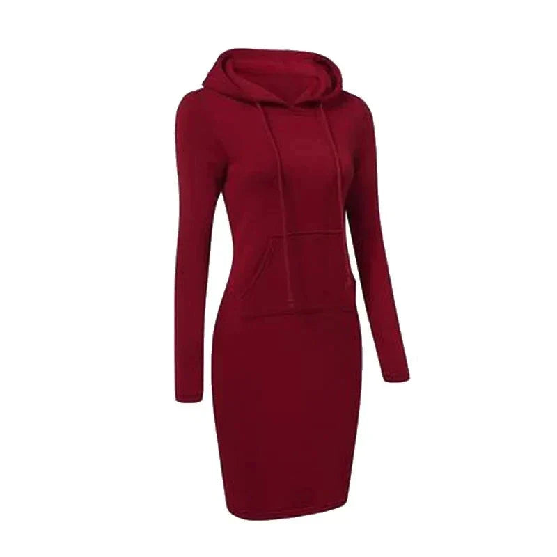 Valenzora - Sweatshirt dress with hood