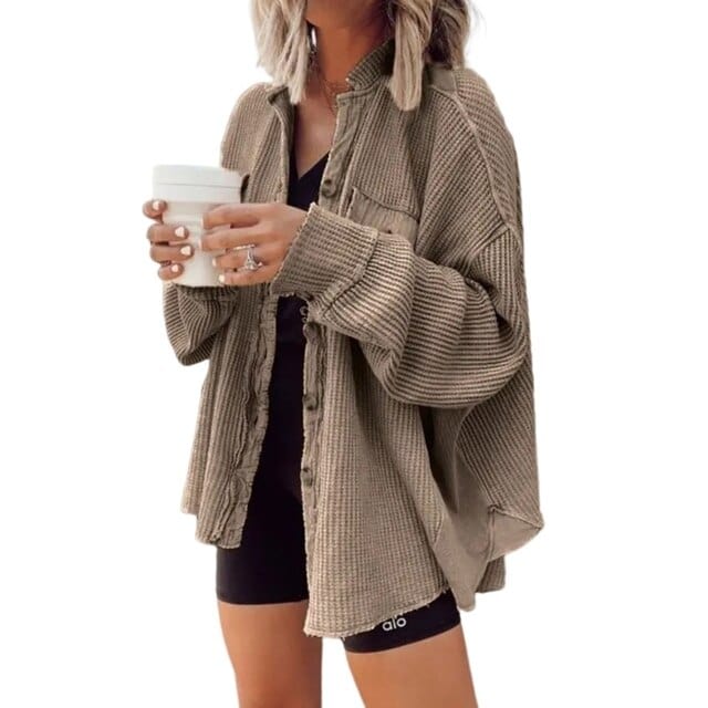 Valenzora | Fashionable corduroy jacket with buttons