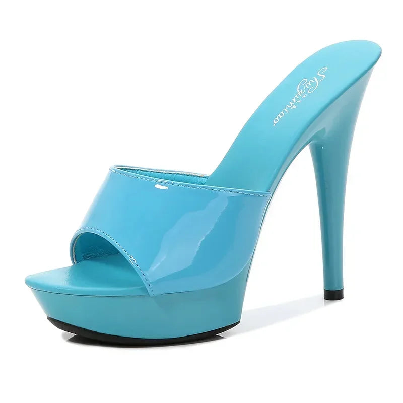 Valenzora | Patent leather high heel sandals
