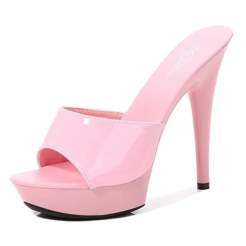 Valenzora | Patent leather high heel sandals