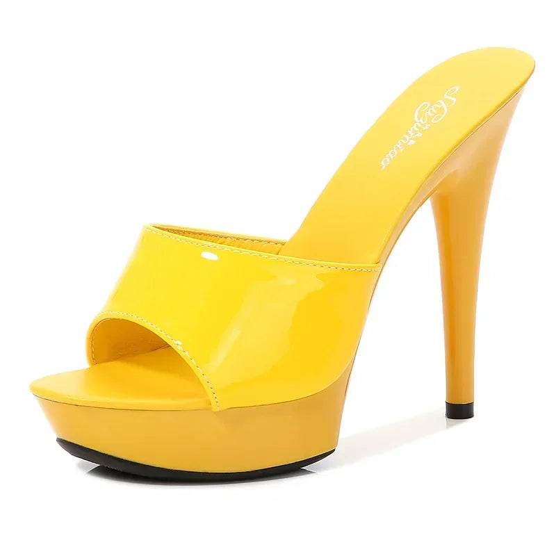 Valenzora | Patent leather high heel sandals