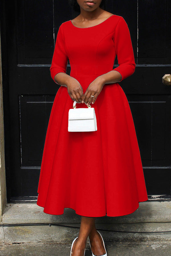 3/4-Arm Swing-Kleid