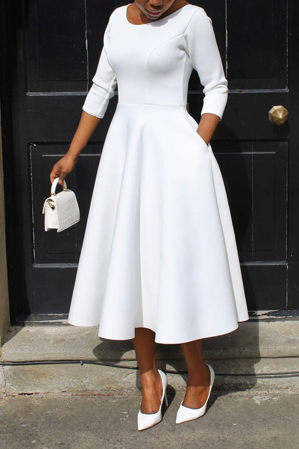 3/4-Arm Swing-Kleid