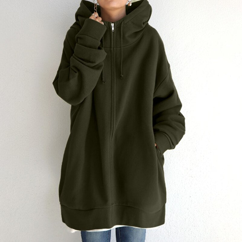 Valenzora | Hyggelig Winter Pullover Hoodie in Oversizes
