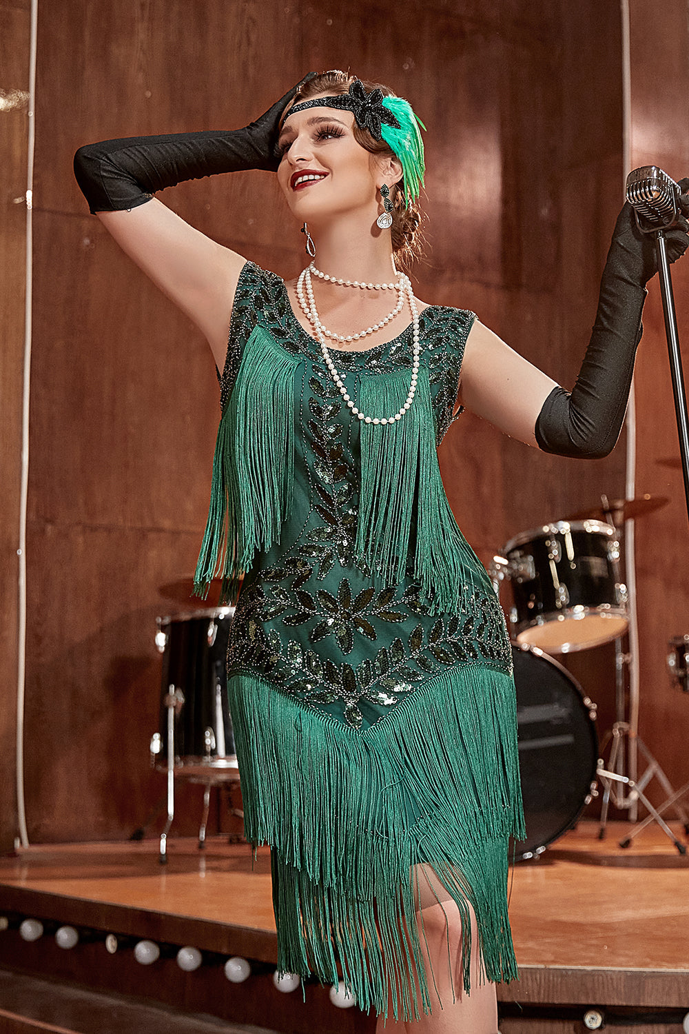 Valenzora | Charleston Sequin Hapsut Dress
