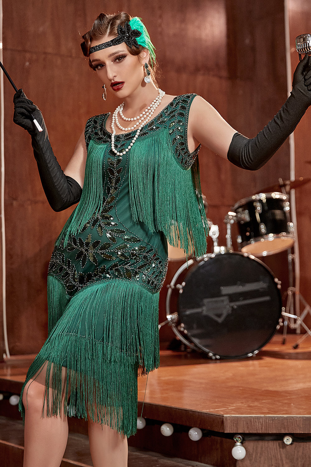 Valenzora | Charleston Sequin Hapsut Dress