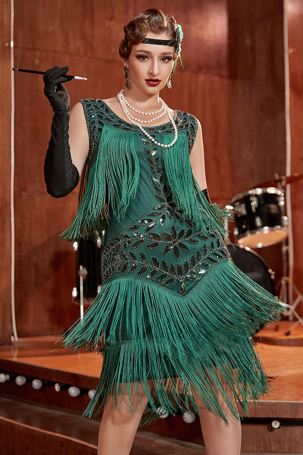 Valenzora | Charleston Sequin Hapsut Dress