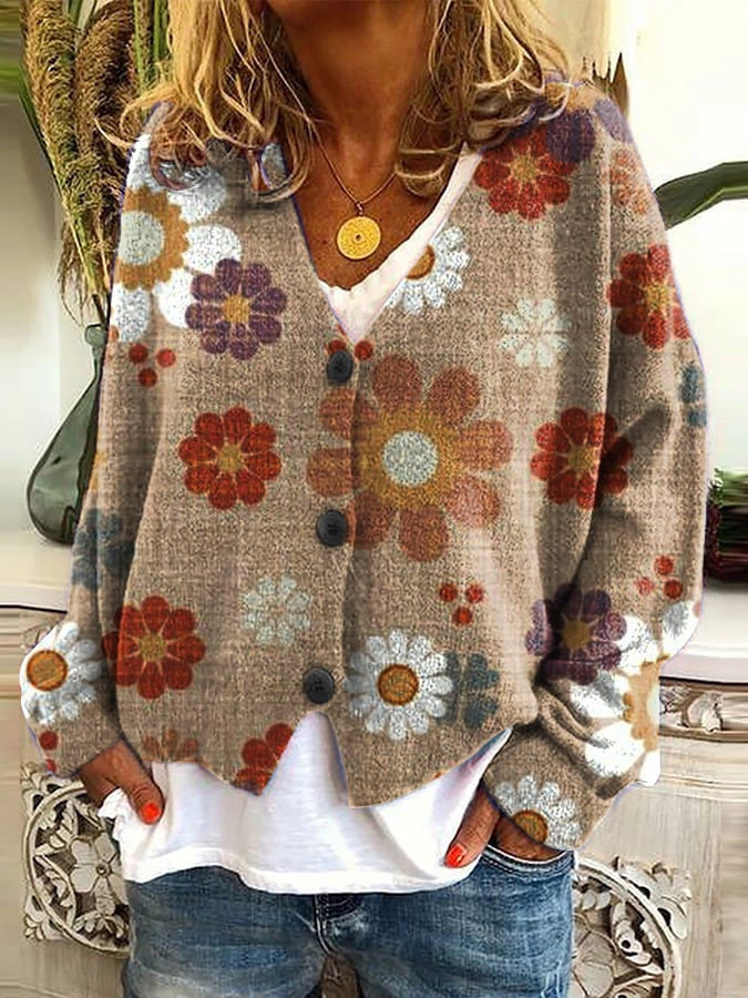 Valenzora - Women's cardigans with a unique print