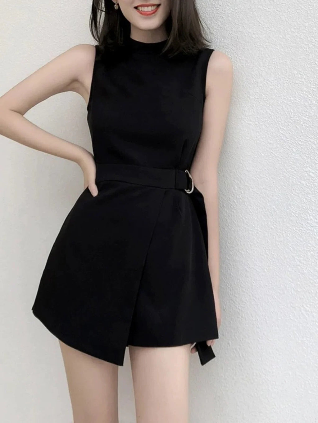Leichter Sommer-Leinen-Playsuit