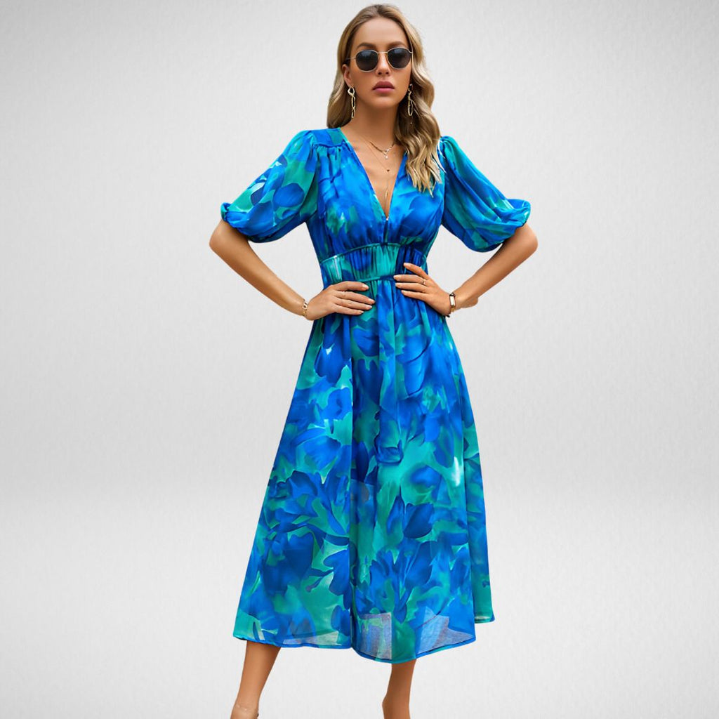 Valenzora | Charmantes Kleid mit V-Ausschnitt