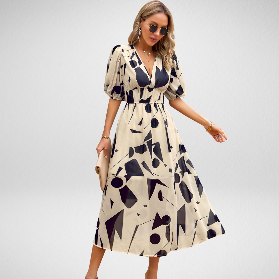 Valenzora | Charmantes Kleid mit V-Ausschnitt