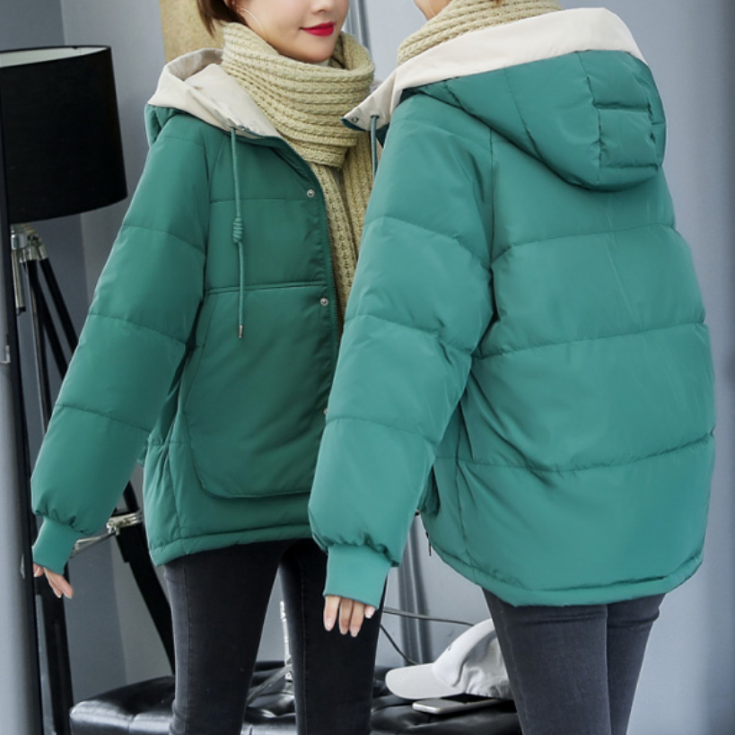 Valenzora | Women's winter jacket with decorative stitching