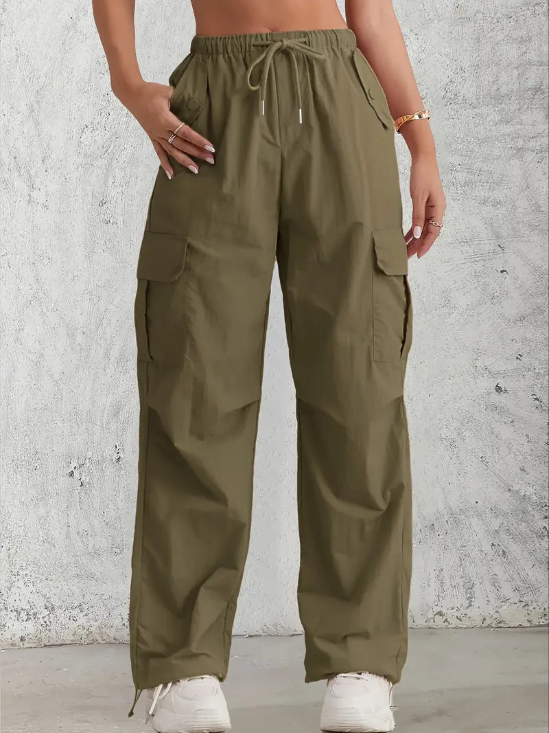 Valenzora | Cargohose mit hohem Bund – Damen-Utility-Hose