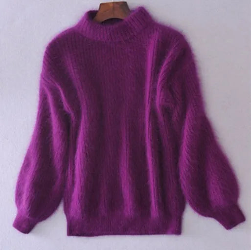 Valenzora | Loosely knitted women's sweater, solid colors