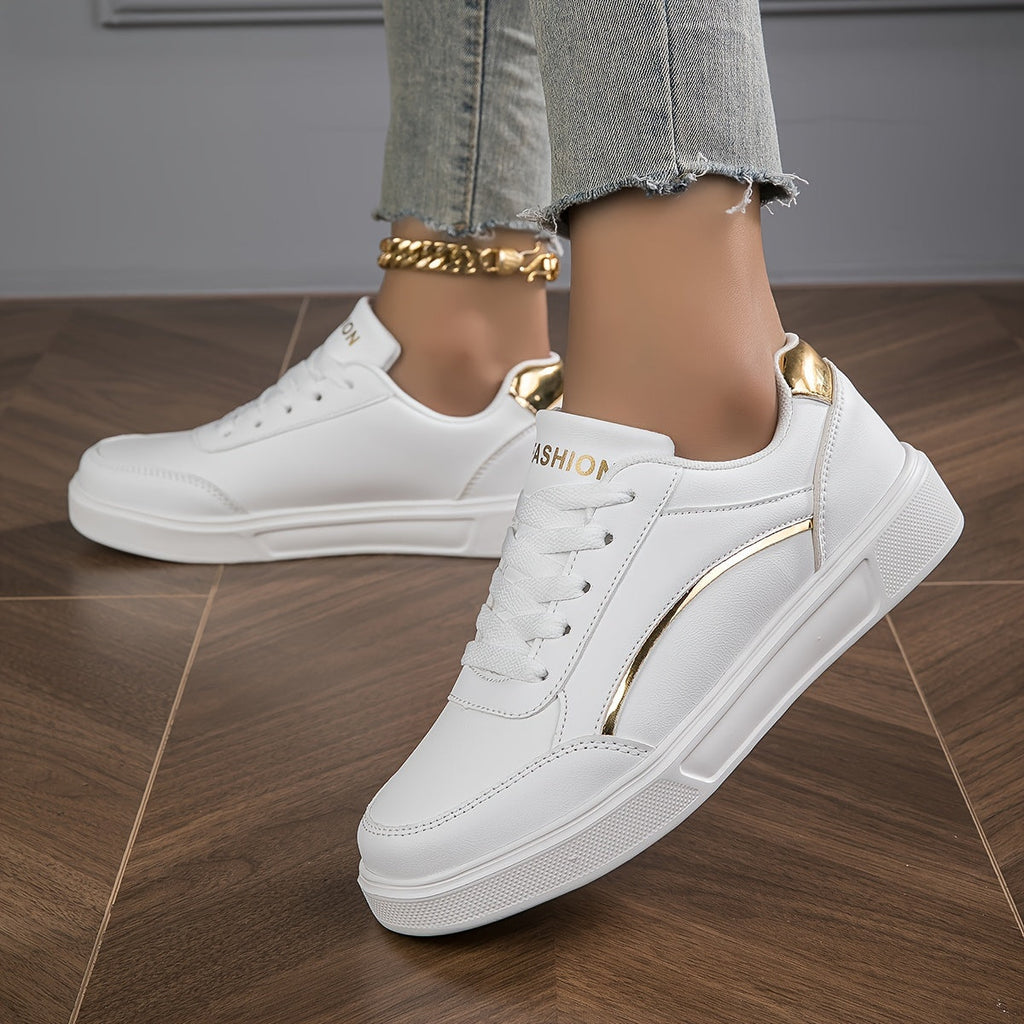 Valenzora | Einfarbige Damen-Sneaker mit weicher Sohle