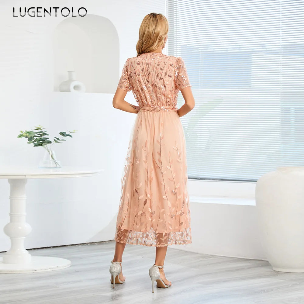 Valenzora - Midi dress with sequins