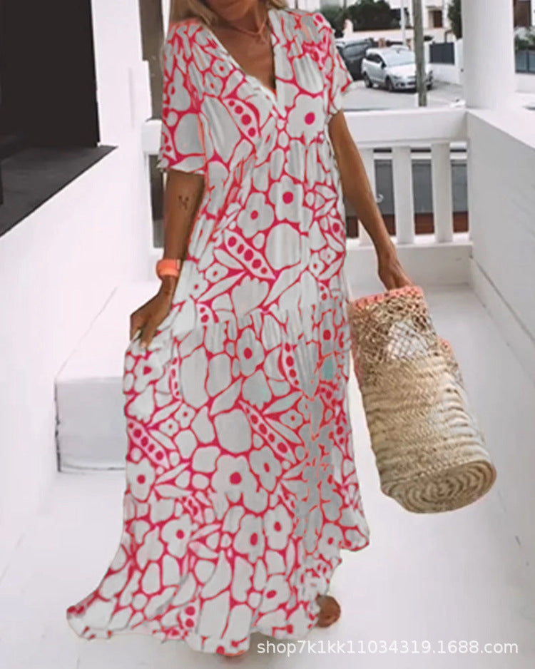 Valenzora | Loose, slimming floral dress in plus sizes