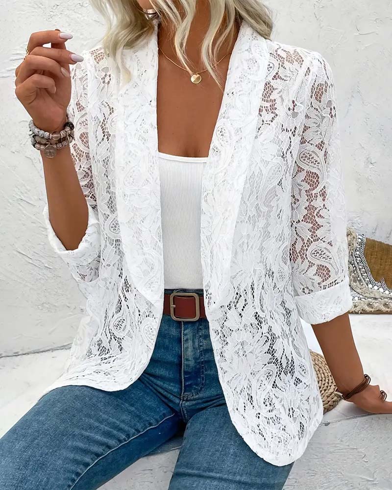 Valenzora | Elegant blazer with lace