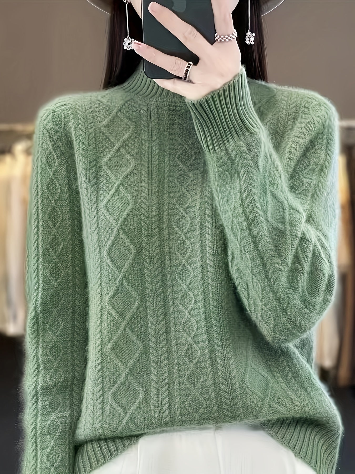 Valenzora | Comfortable knitted wool sweater