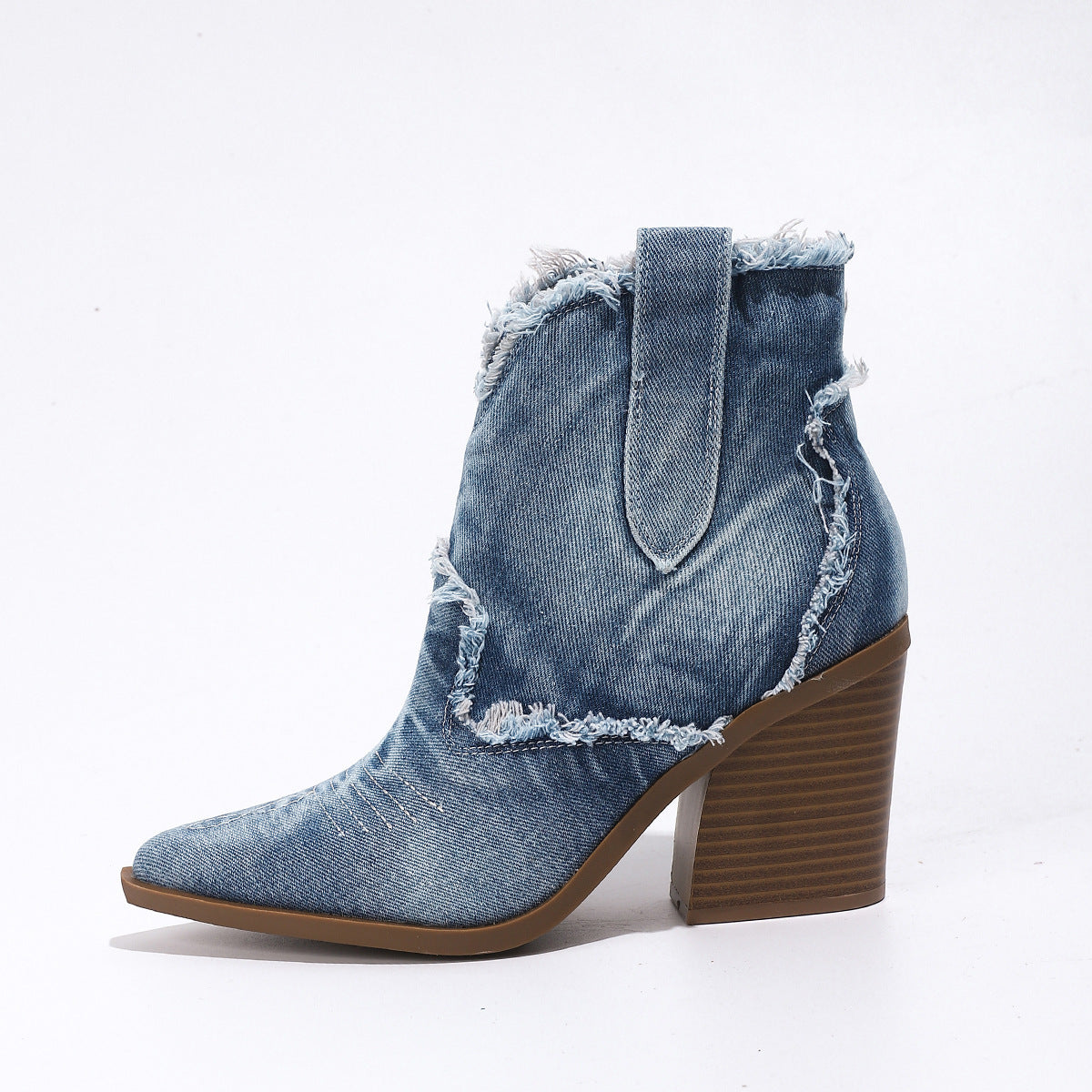 Valenzora | Women's Trendy Pointed-Toe Western Cowboy Boots Comfortable Ankle Boots
