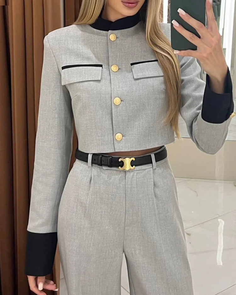 Leonie™ - Elegantes lässiges Oberteil und Hose