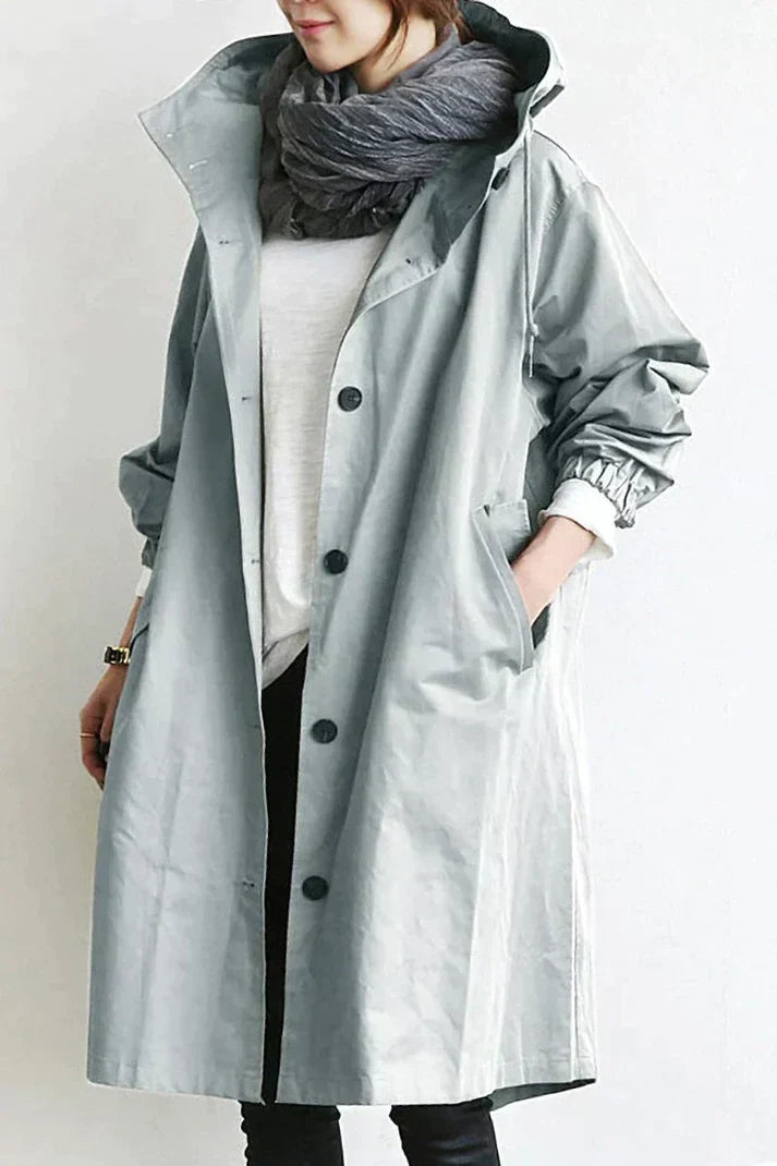 Valenzora - Trench coat with hood