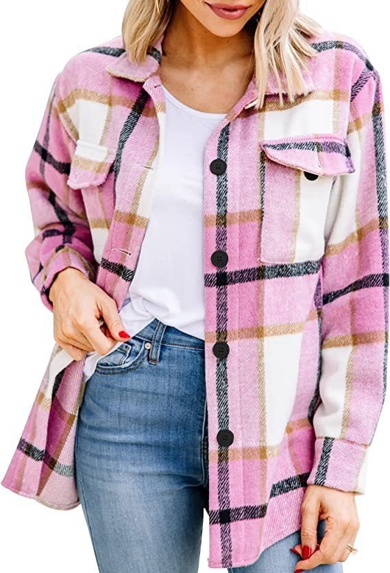 Valenzora Checkered shirt with button placket
