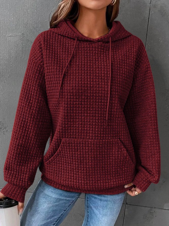 Valenzora | Casual Solid Color Hoodie for Women