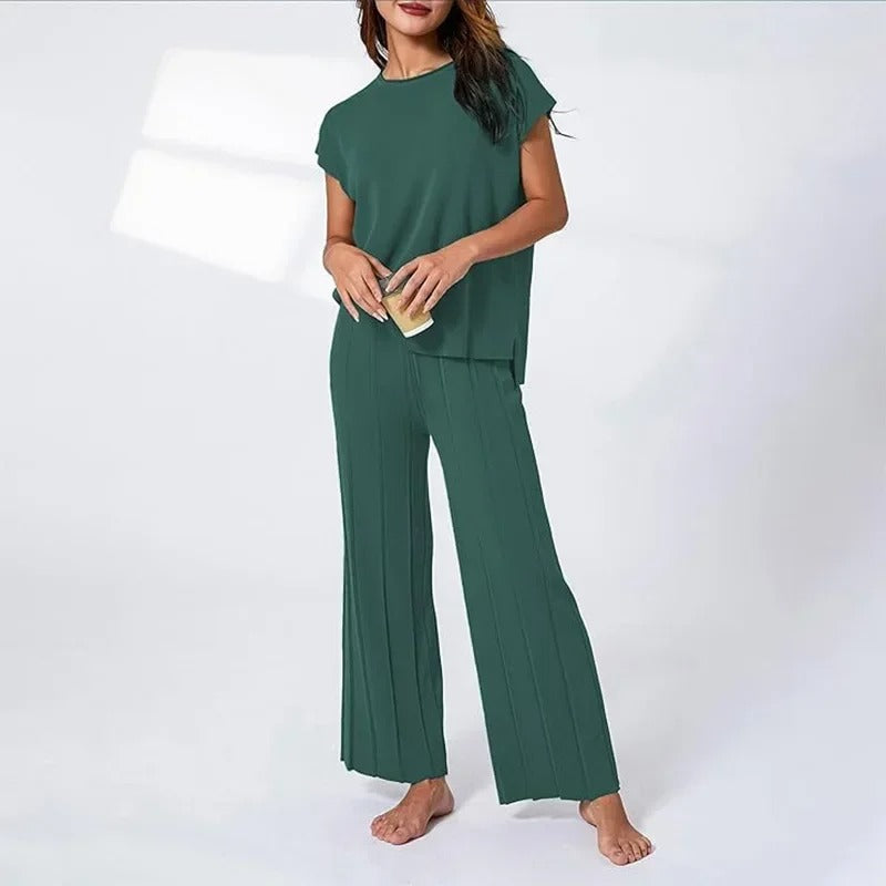 Valenzora | Elegantes zweiteiliges Set mit weitem Bein