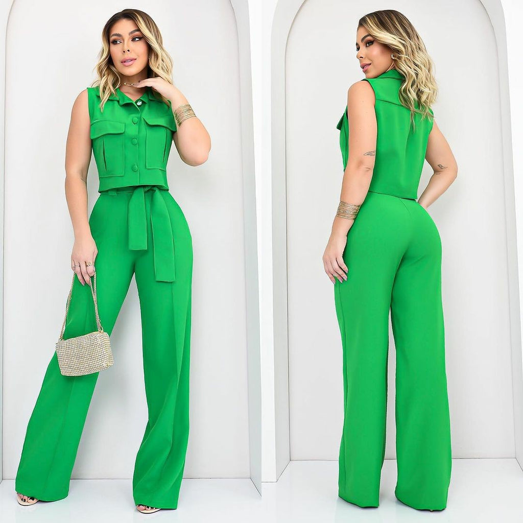 Women's sleeveless two-piece set