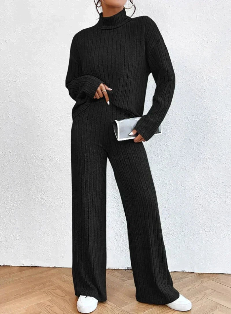 Knitted sweater and pants set