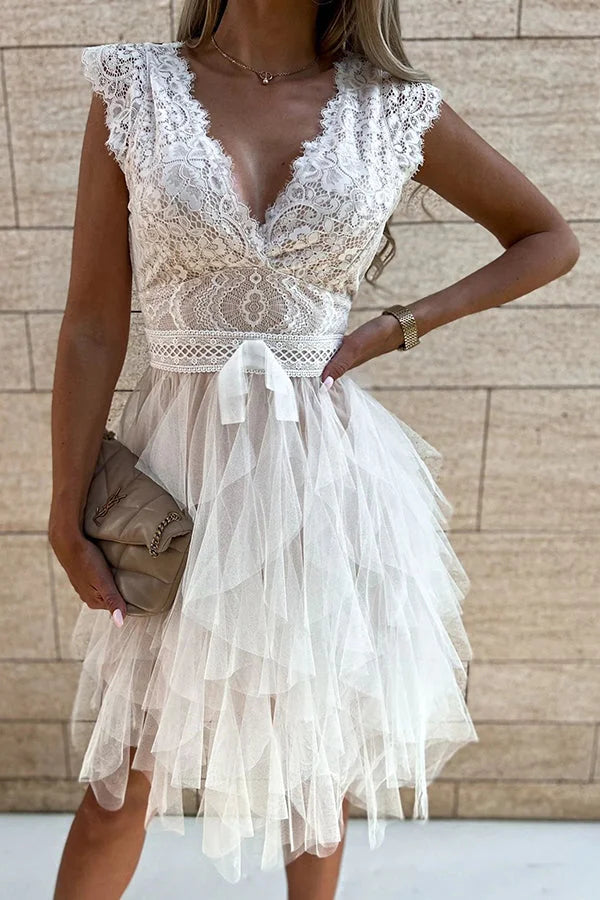 Valenzora | Midi-Kleid aus Spitze und Tüll „Infinite Beauty“
