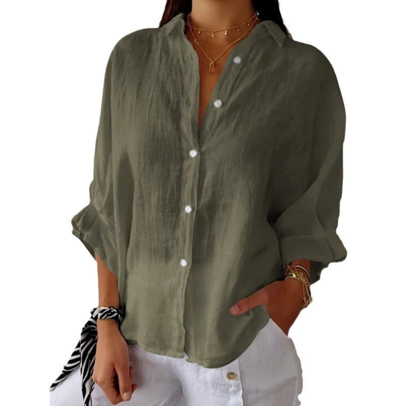 Valenzora | Fashionable top made of cotton and linen