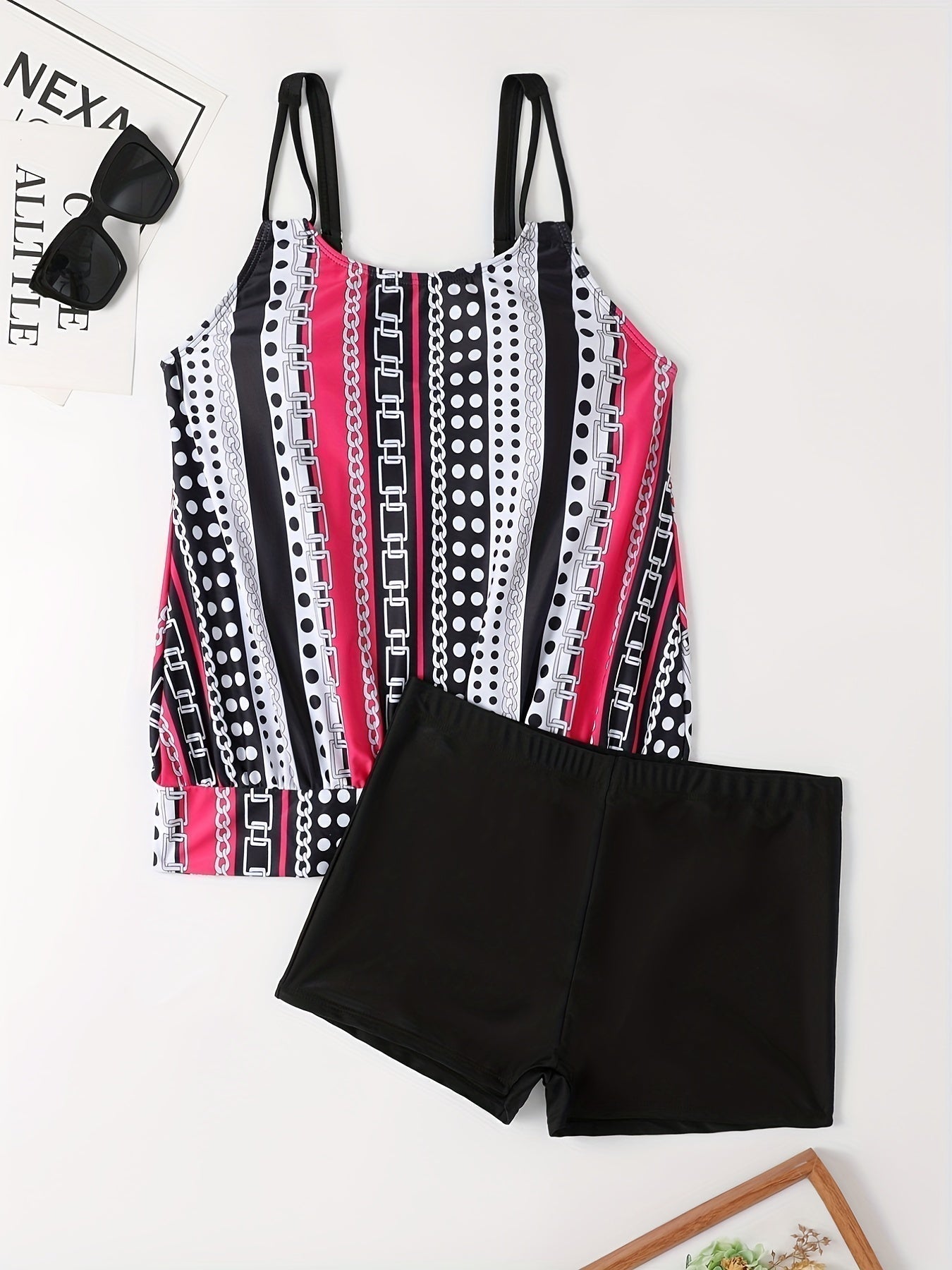 Valenzora | Tankini-Set mit Streifen und Punkten