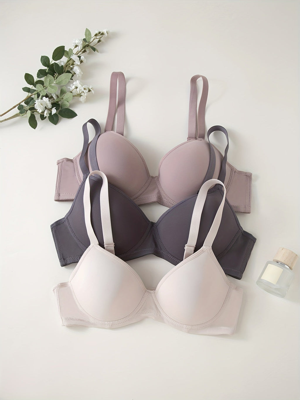 Valenzora | 3-Piece Seamless Anti-Rejection Push-up Bra