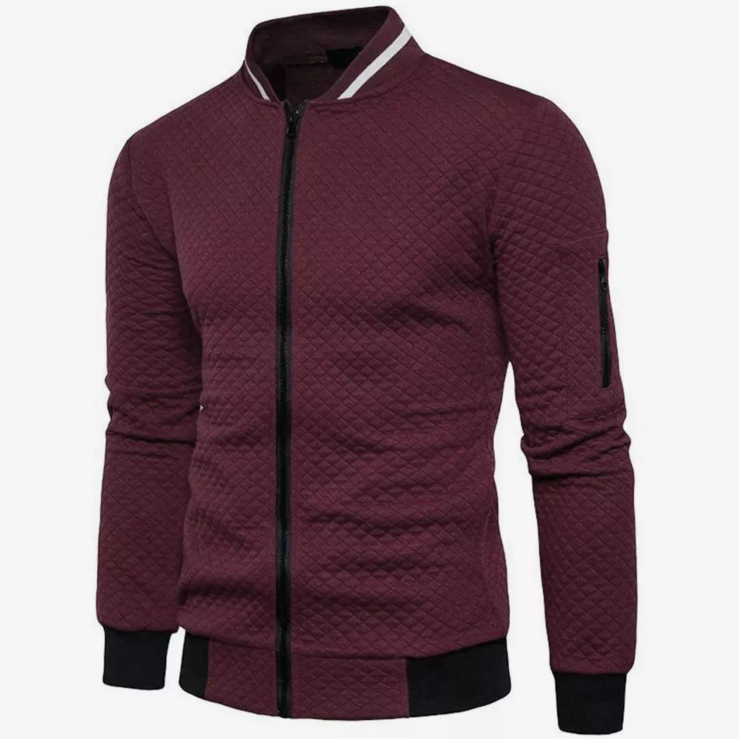 Valenzora | Jacquard Bomberjacke mit Reißverschluss