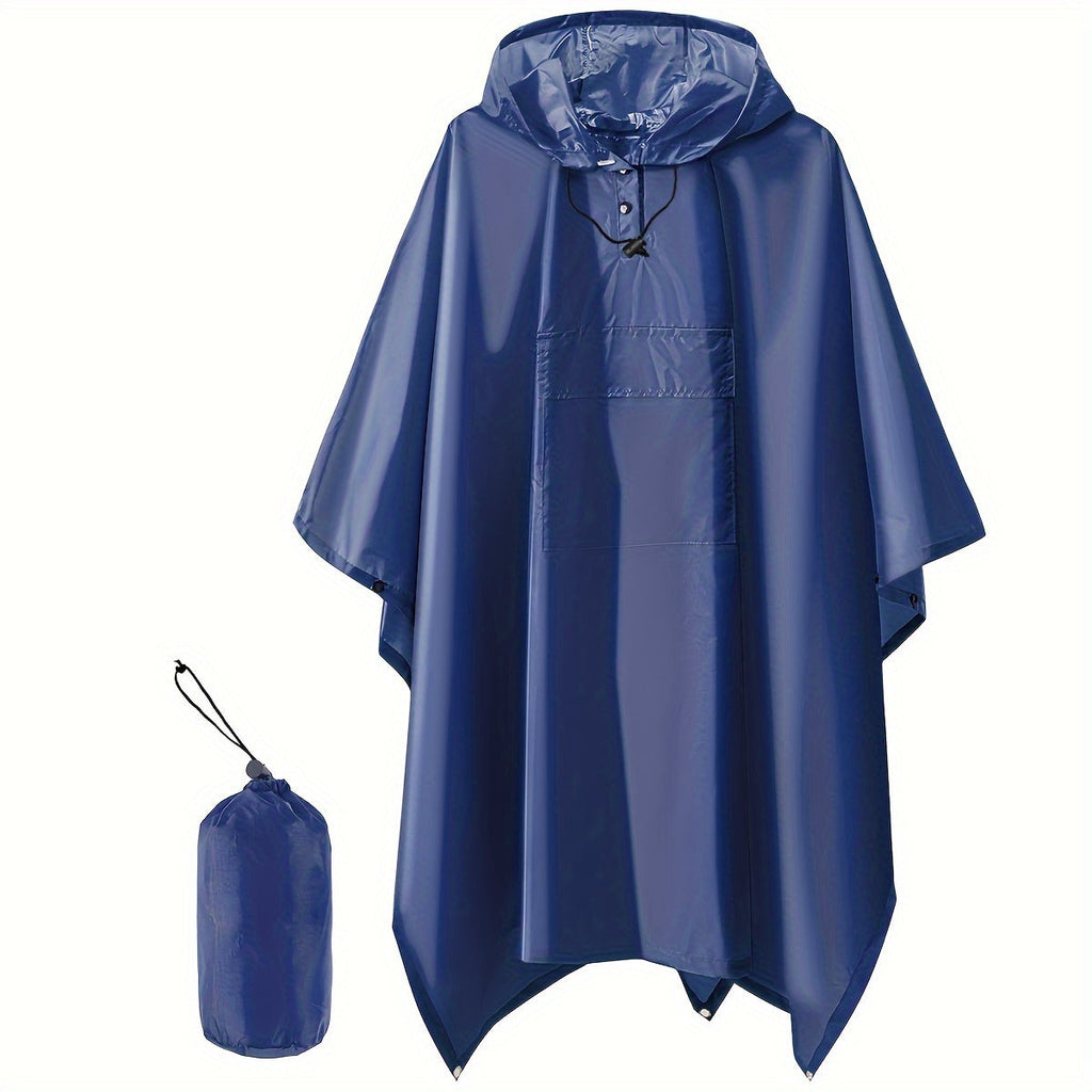 Valenzora | Wasserdichter, faltbarer Regenponcho mit Kapuze