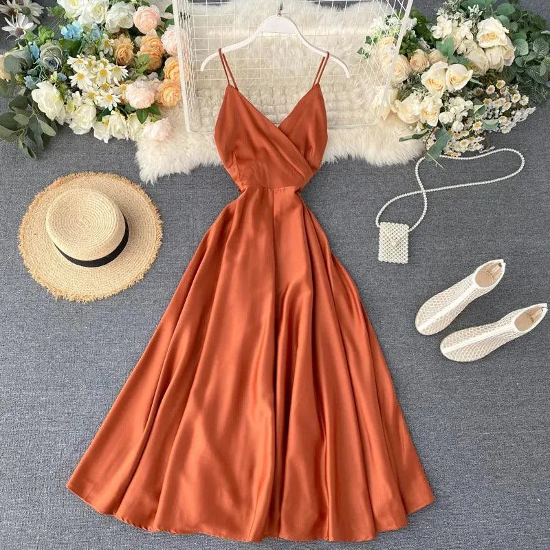 Valenzora | Goddessenkette Knöchellanges Taillenkleid