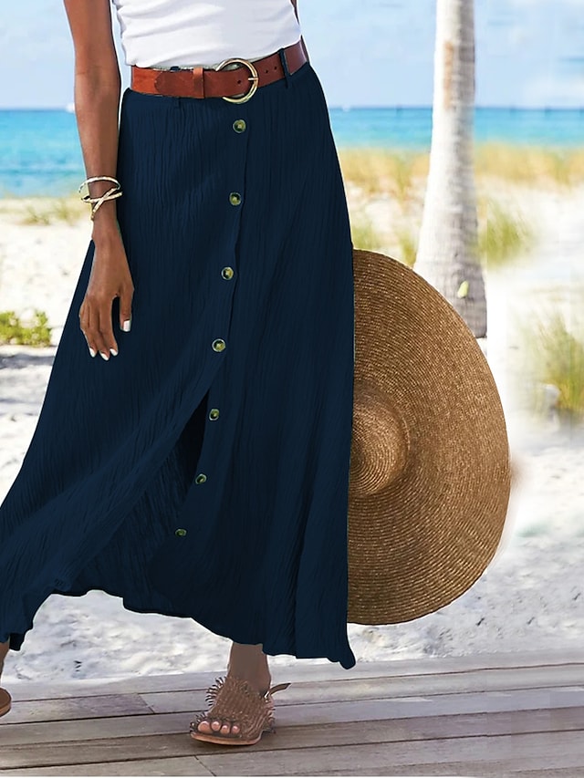 Valenzora | Long linen skirt for women Zelda