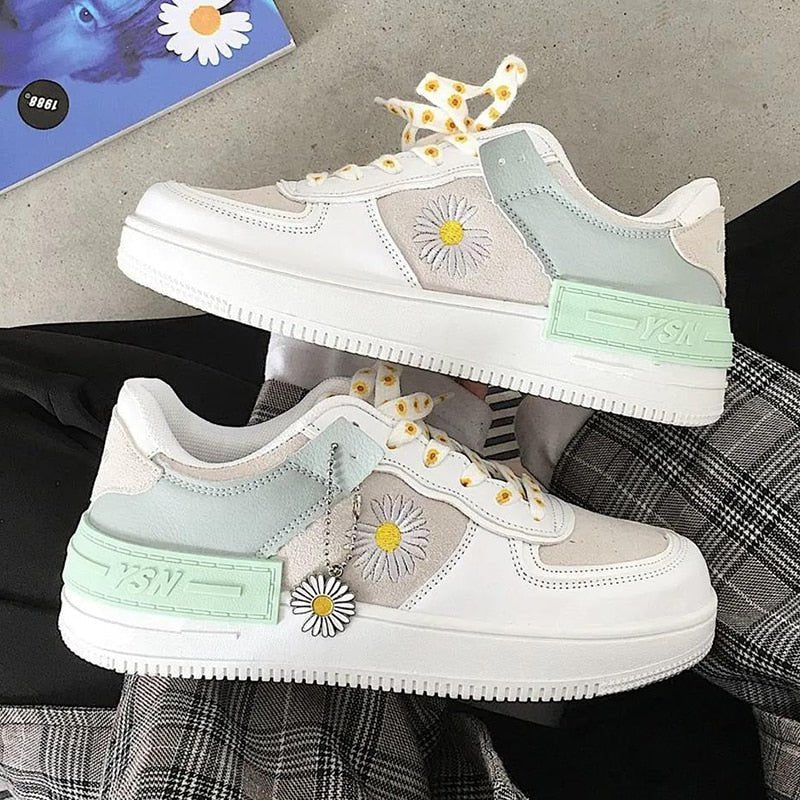 Valenzora | Casual Non-Slip Floral Print Ankle Sneakers
