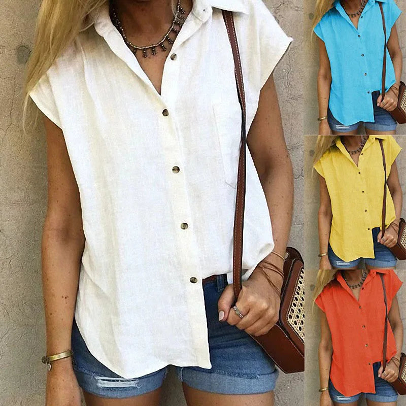 Valenzora | Linen Sleeveless Shirt Lightweight & Stylish