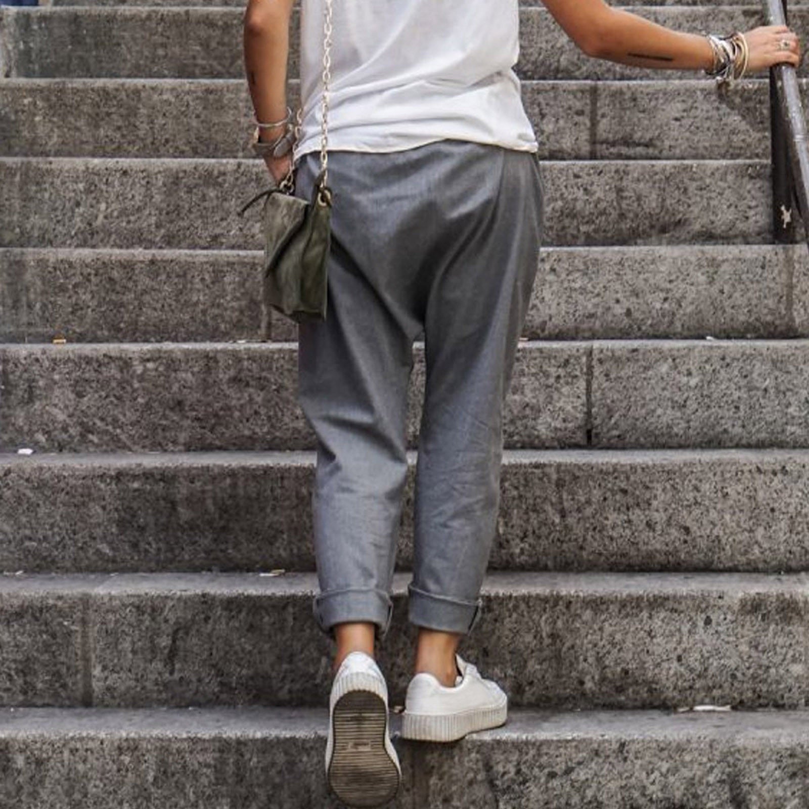 Valenzora | Casual linen trousers look
