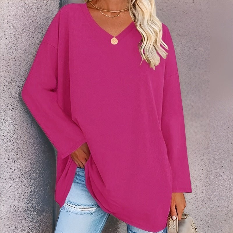 Valenzora | Long-sleeved V-neck sweater