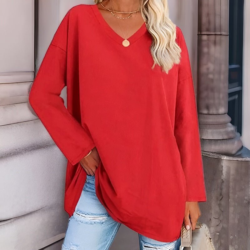 Valenzora | Oversize V-Pullover für Damen