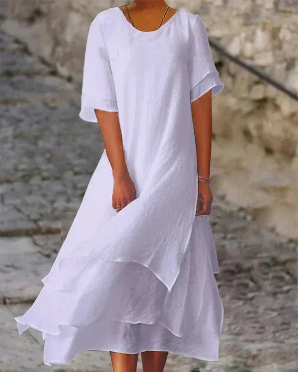 Valenzora | Leichtes Sommerkleid aus Baumwolle für elegante Auftritte