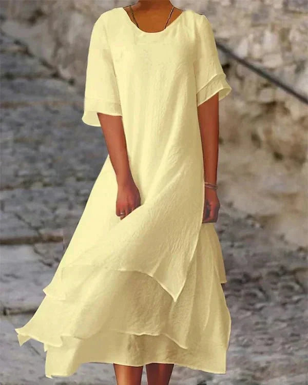 Valenzora | Leichtes Sommerkleid aus Baumwolle für elegante Auftritte