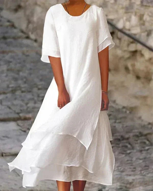Valenzora | Leichtes Sommerkleid aus Baumwolle für elegante Auftritte