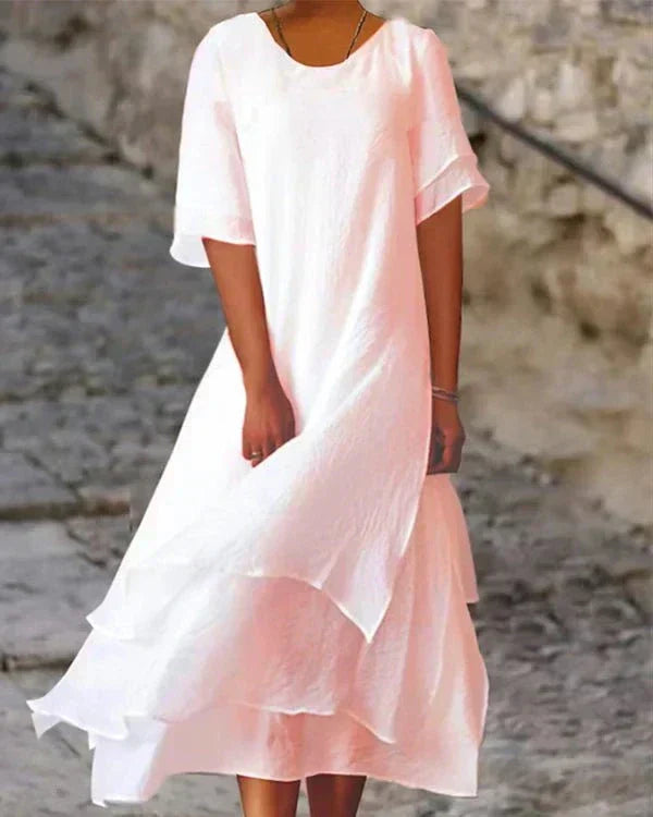 Valenzora | Leichtes Sommerkleid aus Baumwolle für elegante Auftritte