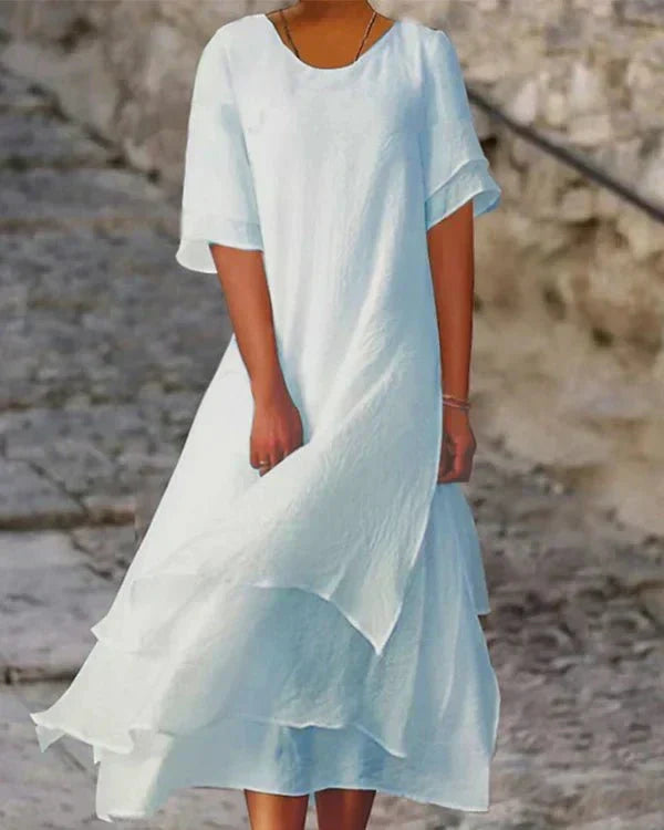 Valenzora | Leichtes Sommerkleid aus Baumwolle für elegante Auftritte