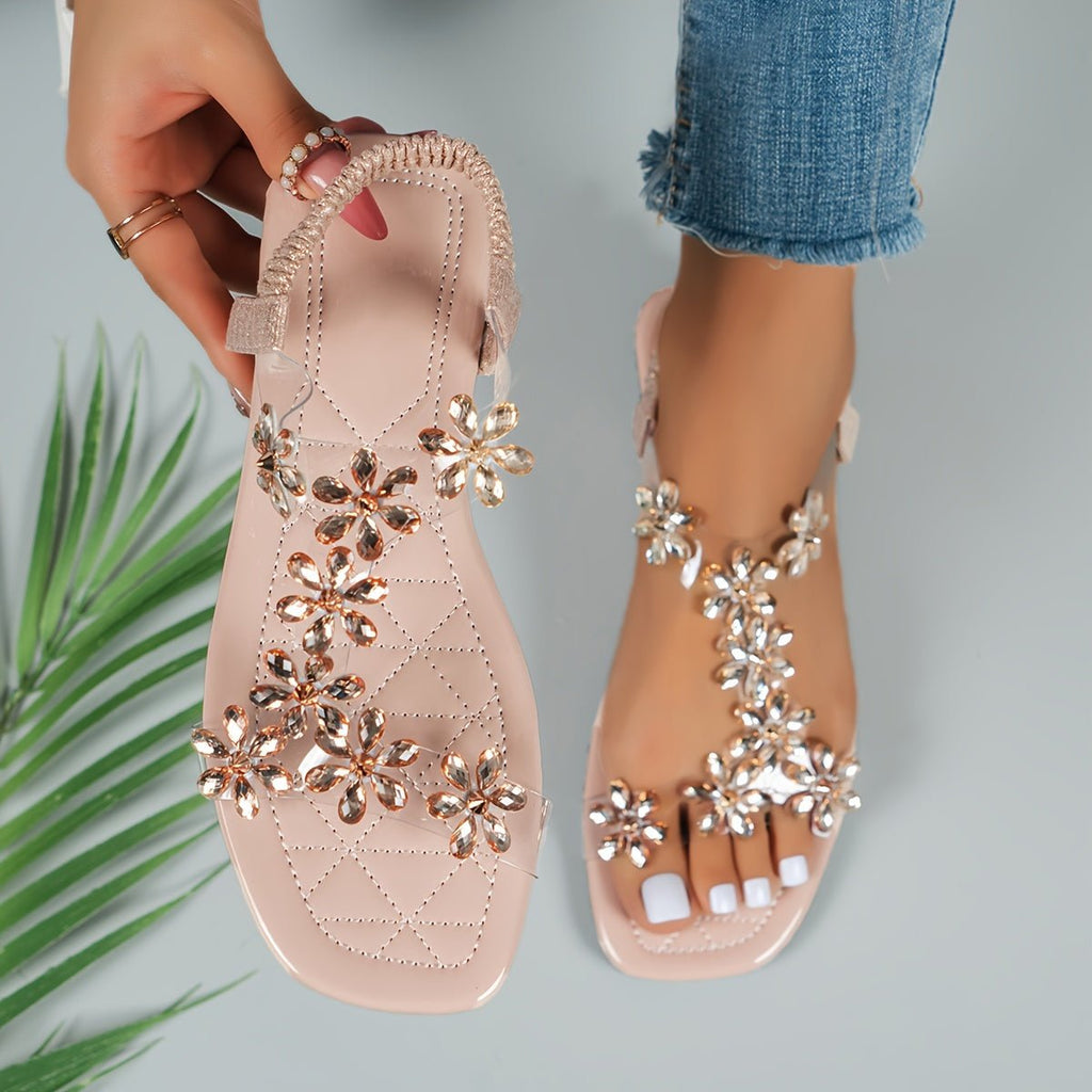 Valenzora | Sparkling rhinestone sandals